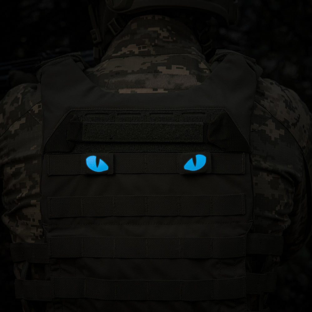 M-Tac patch Tiger Eyes Laser Cut (couple) Ranger Green/Blue/GID