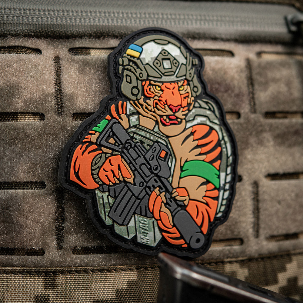 M-Tac patch Tiger Green tape PVC