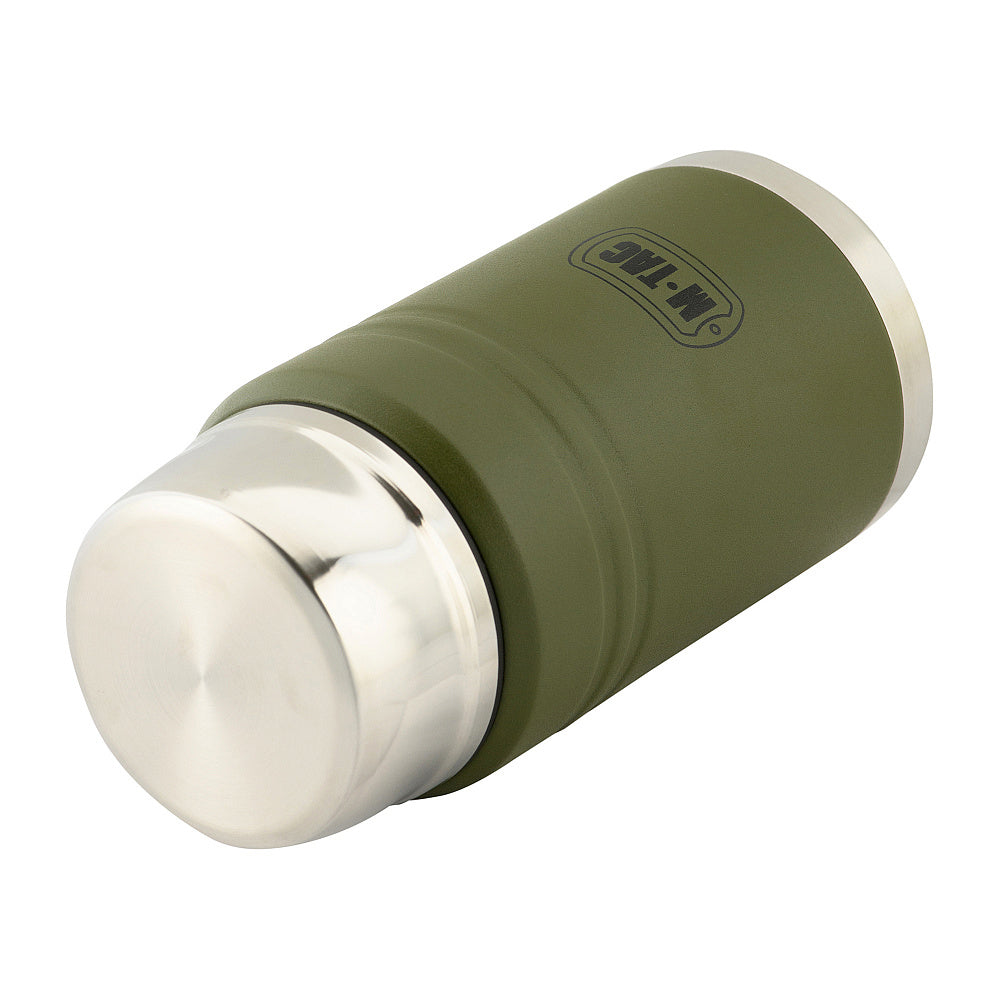 M-Tac Stainless 750 ml Thermos with folding spoon Olive