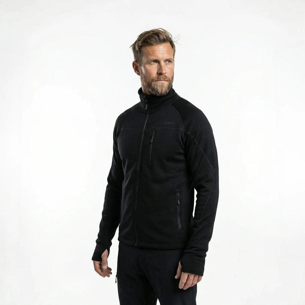 Marselis - Merino Stretch Jakke // Sort-2-XtraGrej