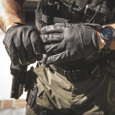 Mechanix Wear - Law Enforcement Skæresikre Læder Arbejdshandsker-3-XtraGrej
