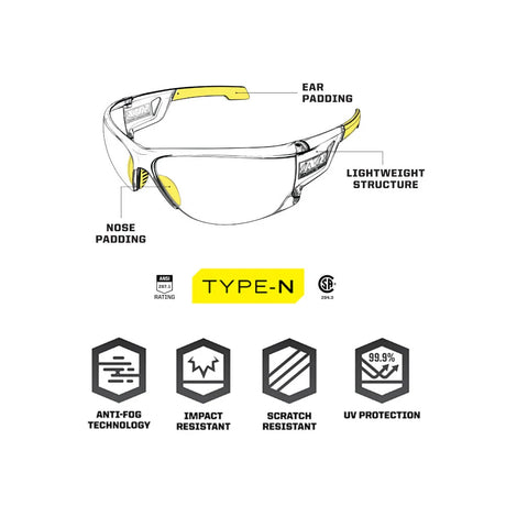 Mechanix Wear - Type N Briller (Klart Glas)-4-XtraGrej