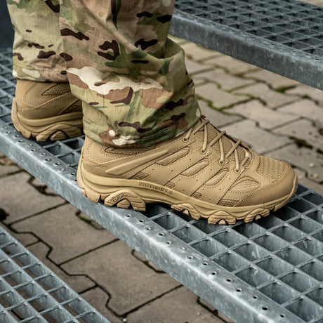 Merrell - Moab 3 Mid Tactical WP Unisex Vandrestøvler // Dark Coyote-7-XtraGrej