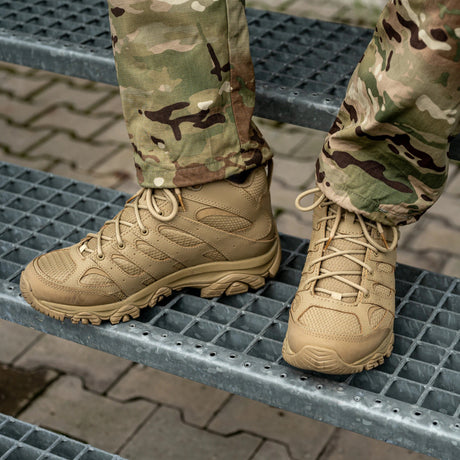 Merrell - Moab 3 Mid Tactical WP Unisex Vandrestøvler // Dark Coyote-8-XtraGrej