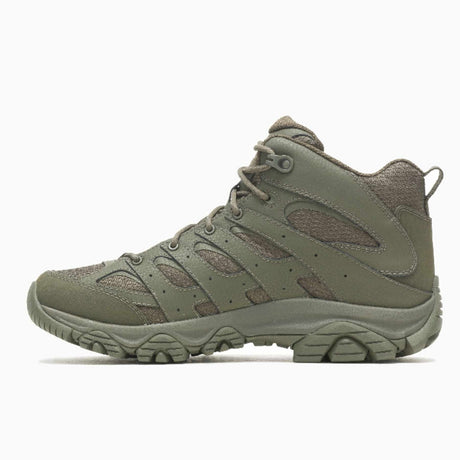 Merrell - Moab 3 Mid Tactical WP Unisex Vandrestøvler // Dark Olive-4-XtraGrej
