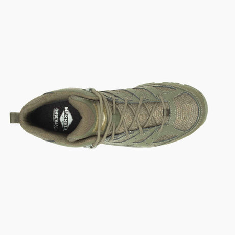 Merrell - Moab 3 Mid Tactical WP Unisex Vandrestøvler // Dark Olive-5-XtraGrej