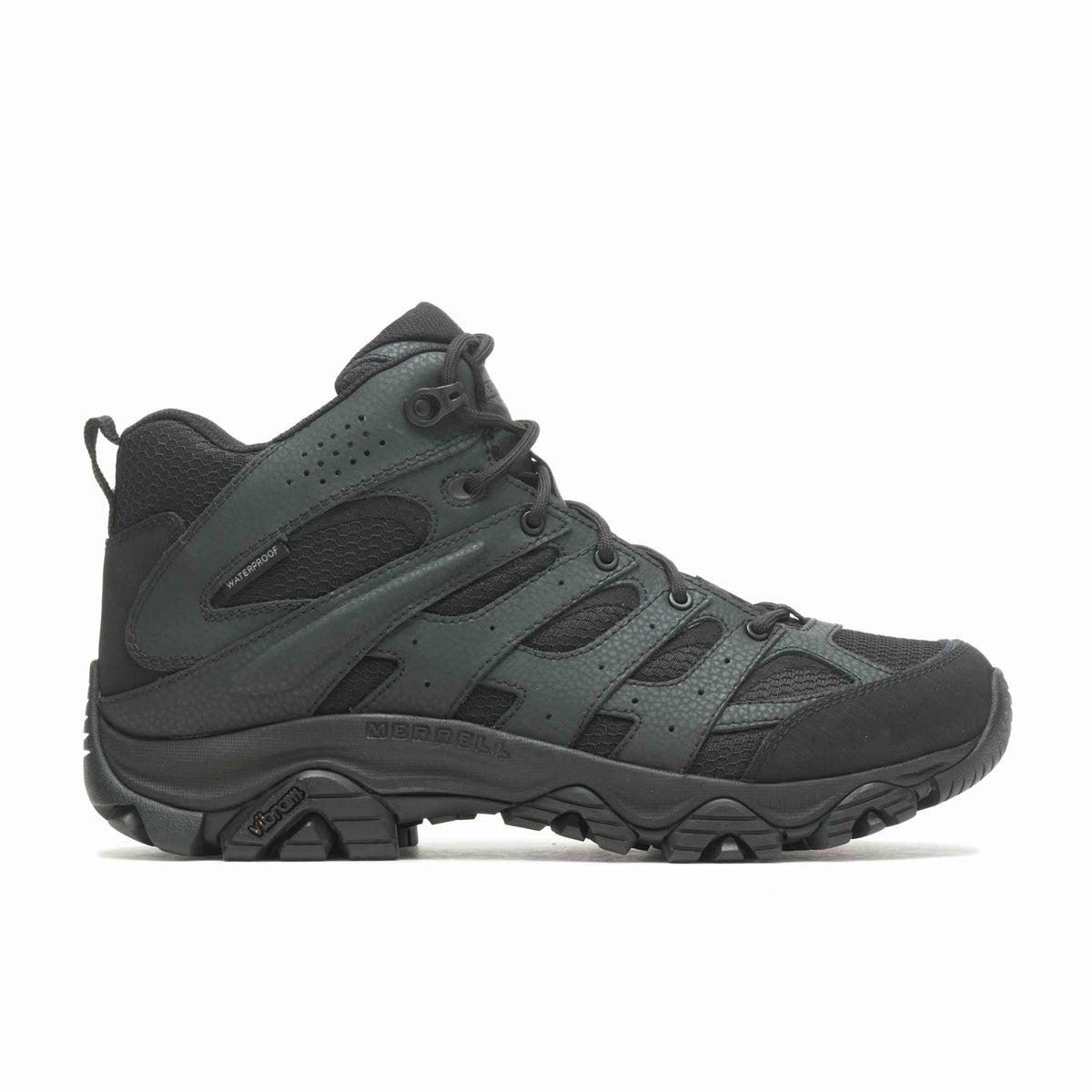 Merrell - Moab 3 Mid Tactical WP Unisex Vandrestøvler // Sort-1-XtraGrej