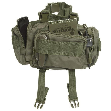 Mil-Tec - Fanny Pack 'Modular System' Small // Olivengrøn-1-XtraGrej