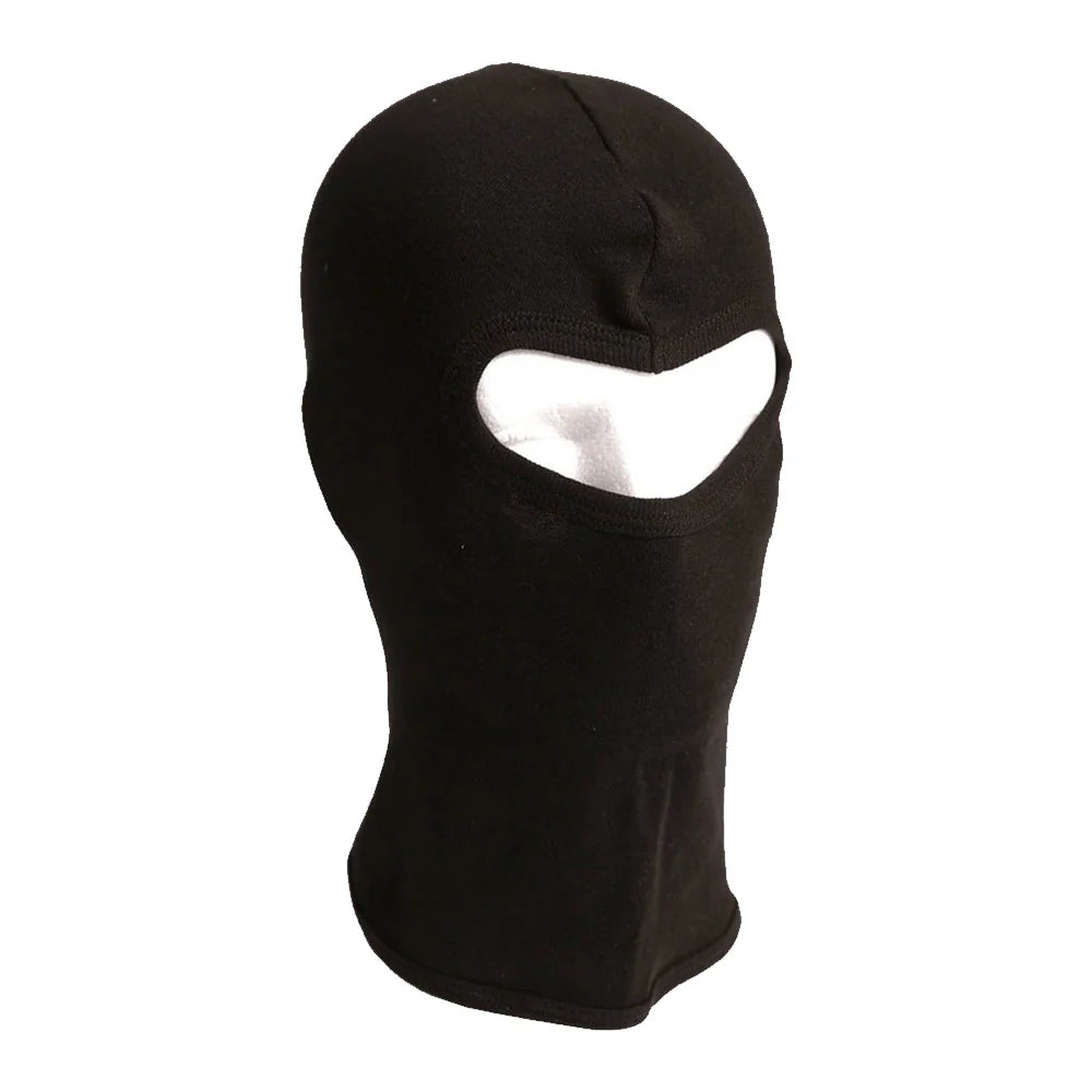 Mil-Tec - One-Hole Fine-Ribbed Balaclava // Sort-1-XtraGrej