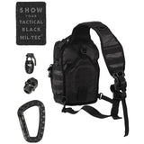 Mil-Tec - One Strap Assault Pack Small // Tactical Black-2-XtraGrej