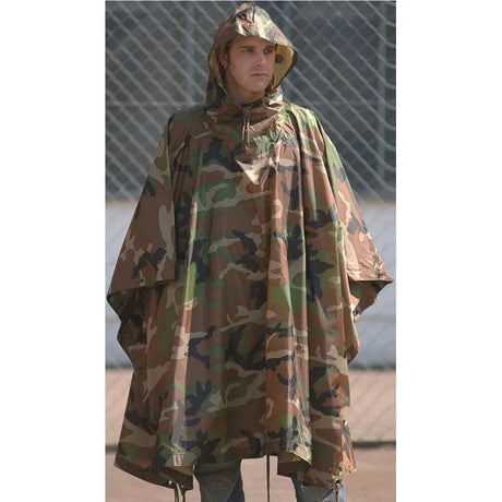 Mil-Tec - Ripstop Regnslag // Woodland-1-XtraGrej