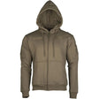 Mil-Tec - Tactical Hoodie Hættetrøje m. Lynlås // Olivengrøn-1-XtraGrej