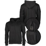 Mil-Tec - Tactical Hoodie Hættetrøje m. Lynlås // Sort-2-XtraGrej