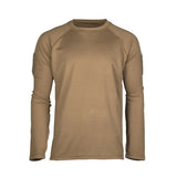 Mil-Tec - Tactical Quick Dry Langærmet T-Shirt // Dark Coyote-1-XtraGrej