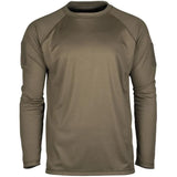 Mil-Tec - Tactical Quick Dry Langærmet T-Shirt // Olivengrøn-1-XtraGrej