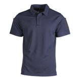 Mil-Tec - Tactical Quickdry Herre Polo T-shirt // Mørkeblå-1-XtraGrej