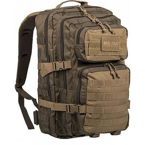 Mil-Tec - US Assault Pack Large 36L Rygsæk // Olivengrøn / Coyote-1-XtraGrej