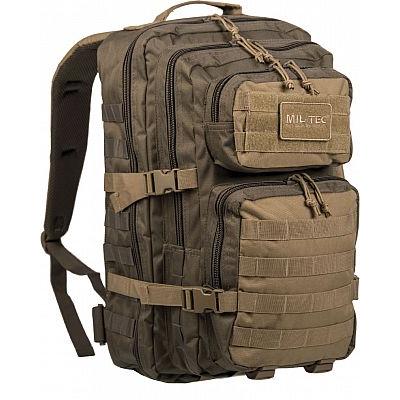Mil-Tec - US Assault Pack Large 36L Rygsæk // Olivengrøn / Coyote-1-XtraGrej