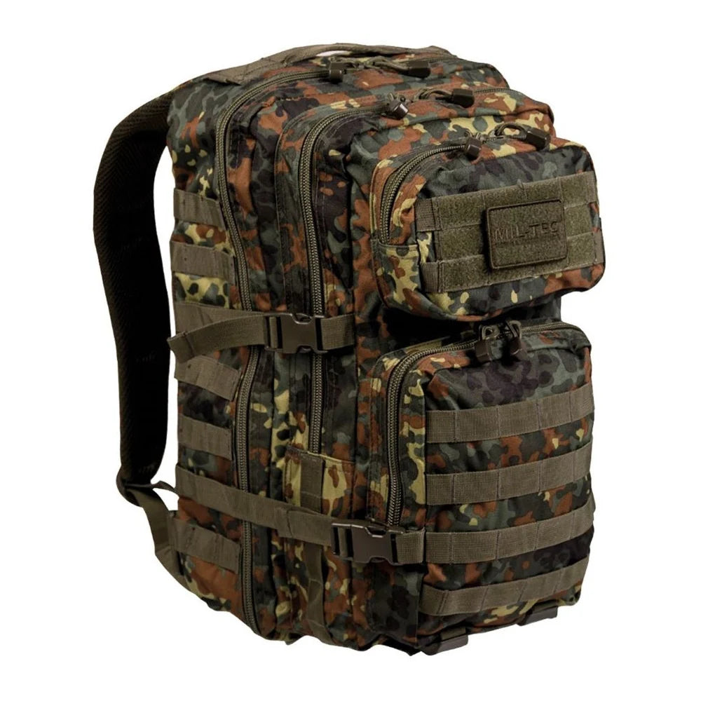 Mil-Tec - US Assault Pack Large Camo 36L // Flecktarn-1-XtraGrej