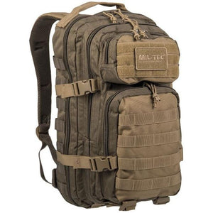 Mil-Tec - US Assault Pack Small // Olivengrøn / Coyote-1-XtraGrej