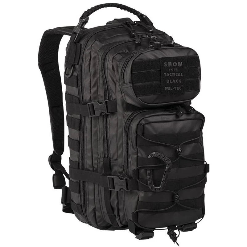 Mil-Tec - US Assault Pack Small // Tactical Black-1-XtraGrej