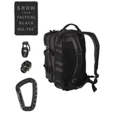 Mil-Tec - US Assault Pack Small // Tactical Black-2-XtraGrej
