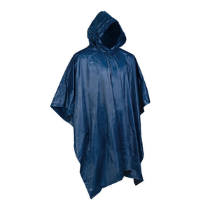 Mil-Tec - Wet Weather Poncho // Blå-1-XtraGrej