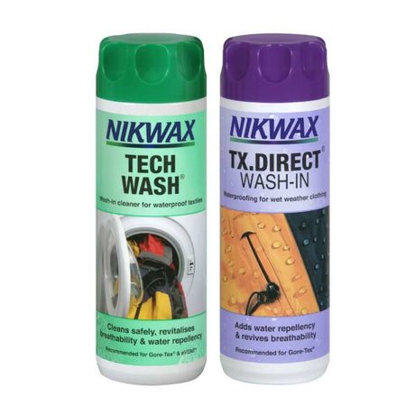 Nikwax - Twinpack Tech Wash & TX.Direct Wash-In Imprægnering // 300 ml-1-XtraGrej