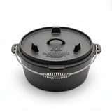 Nordic Bushcraft - 9L Dutch Oven Støbejernsgryde-1-XtraGrej