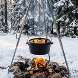Nordic Bushcraft - 9L Dutch Oven Støbejernsgryde-5-XtraGrej