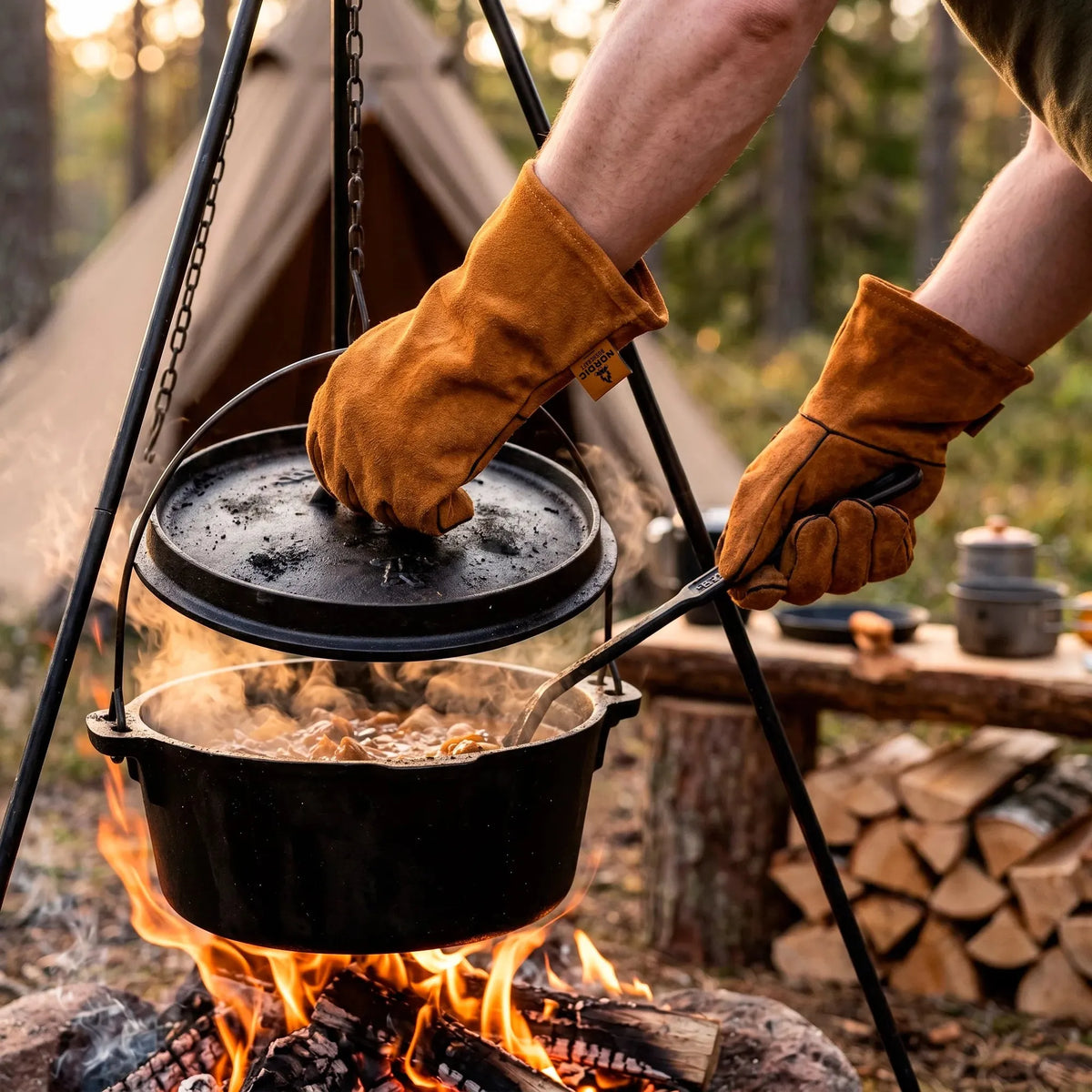 Nordic Bushcraft - Fire Gloves Bålhandsker-3-XtraGrej