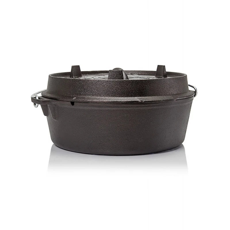 Petromax - Dutch Oven ft6 Fladbundet Støbejernsgryde 5,5L-1-XtraGrej