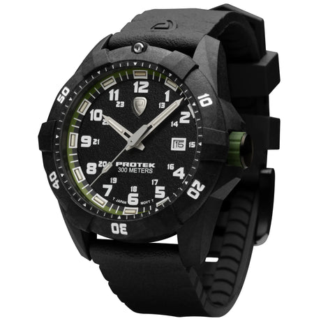 ProTek - PT1005 42 mm Outdoor Ur // Sort & Grøn-2-XtraGrej