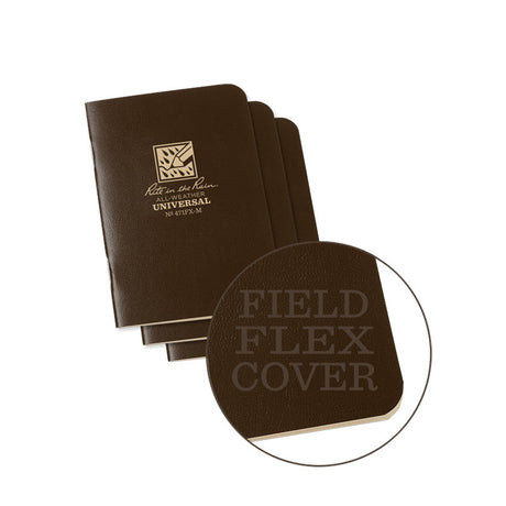 Rite In The Rain - Mini Stapled Notebook (3-pak) // Gul-4-XtraGrej