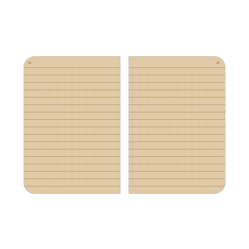 Rite In The Rain - Mini Stapled Notebook (3-pak) // Gul-5-XtraGrej