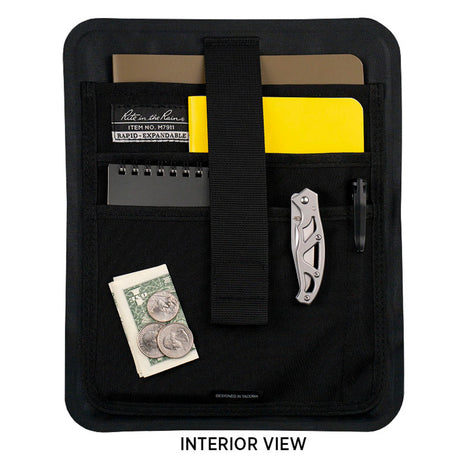 Rite In The Rain - Monsoon Rapid // Large Utility Bag 9x11 Black Expandable-3-XtraGrej