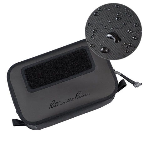 Rite In The Rain - Monsoon Rapid // Small Utility Pouch 4.5X7 Black W/Velcro-1-XtraGrej