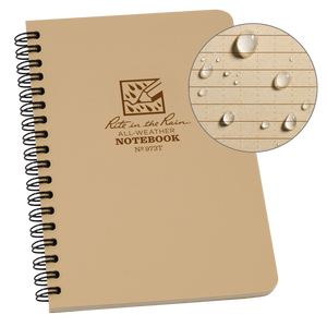 Rite in The Rain - Side Spiral Notebook 11,8 x 17,8 cm // Sand-1-XtraGrej