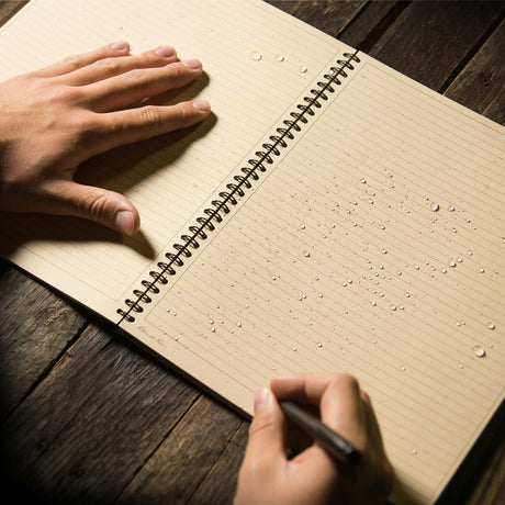 Rite in The Rain - Side Spiral Notebook 22 x 28 cm // Tan-4-XtraGrej