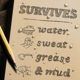 Rite in The Rain - Side Spiral Notebook 22 x 28 cm // Tan-6-XtraGrej