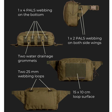 Savotta - Suur-Kukkaro Hoftetaske 2,6L // Grøn-6-XtraGrej