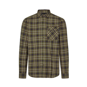Seeland - Glen Flannel Skjorte // Grape Leaf / Dark Navy Check-1-XtraGrej