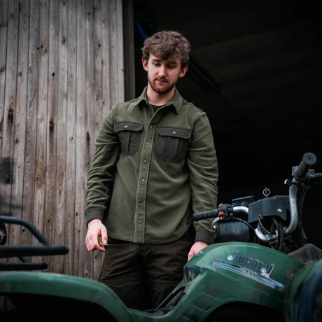 Seeland - Gust Fleece Skjorte // Grape Leaf-3-XtraGrej
