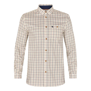 Seeland - Oxford Shooting Skjorte // Classic Blue / Merlot Check-1-XtraGrej