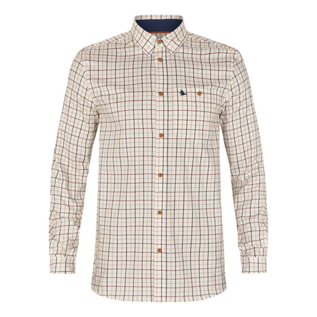 Seeland - Oxford Shooting Skjorte // Classic Blue / Merlot Check-1-XtraGrej