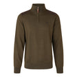 Seeland - Pine Half Zip Sweater // Light Pine-1-XtraGrej