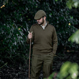 Seeland - Pine Half Zip Sweater // Light Pine-4-XtraGrej