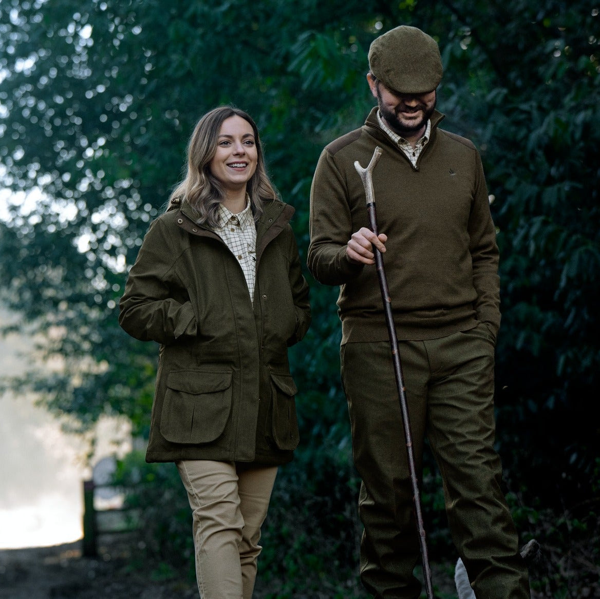 Seeland - Pine Half Zip Sweater // Light Pine-5-XtraGrej