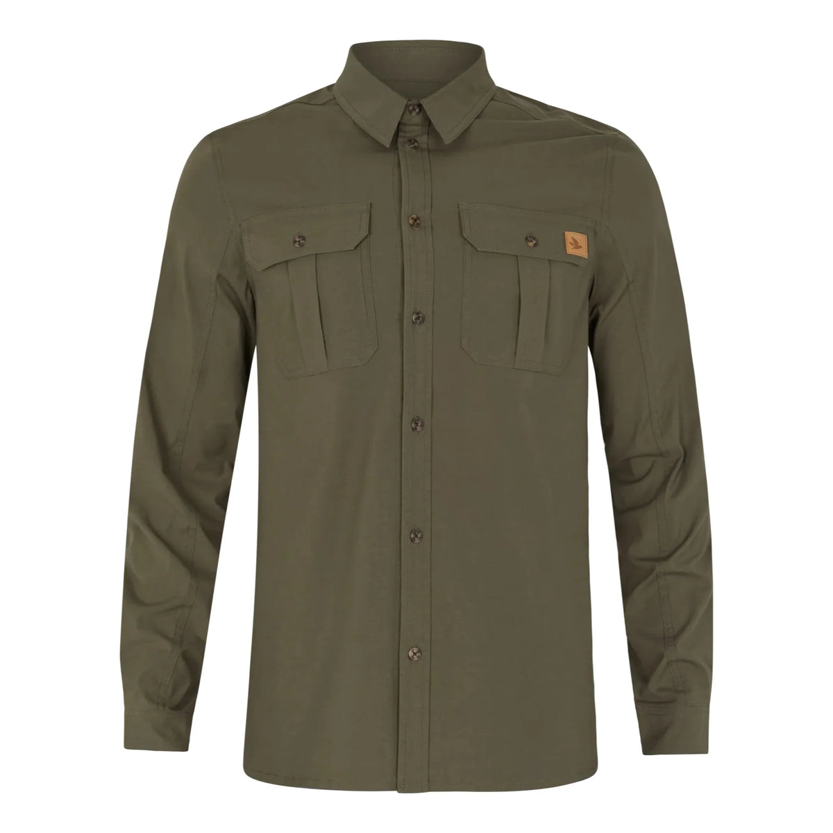 Seeland - Selous L/S Cargo Skjorte // Grape leaf-1-XtraGrej
