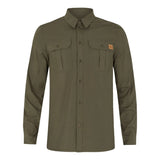 Seeland - Selous L/S Cargo Skjorte // Grape leaf-1-XtraGrej